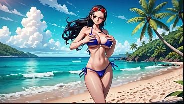 One Piece Dolls - One Piece Female Characters Dancing In Bikini Topless And Undressed - AI Generated