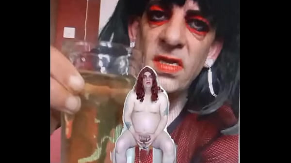 Bisexual Sissy Male Naked And Flashed While Taking A Pee Then Gulping It Part 2