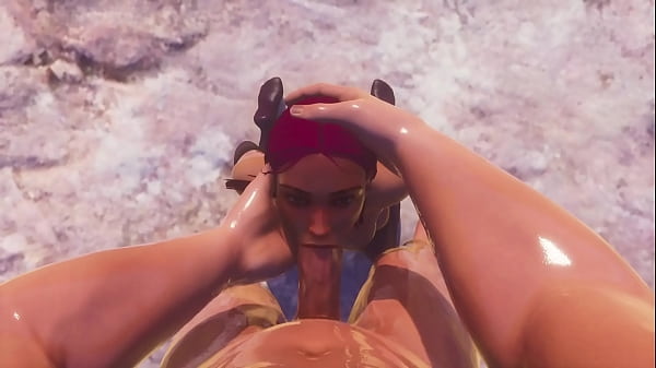 Sexy Woman In Latex Fucks A Guy At Waterfall | Monster Boner |3D Porn| Crazy Life