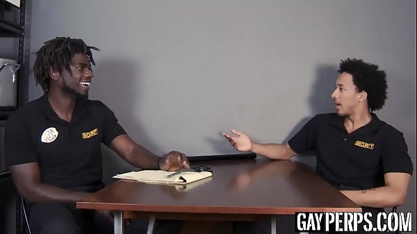 Muscle Security Officer Cheeks Plows Gay Guy After Erotic BJ