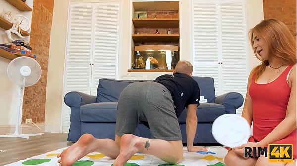 RIM4K. For Taking Part In Twister Guy Has His Rear Tongued By Ginger GF