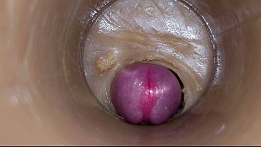 Camera Inside Full Snatch Captures Ejaculation