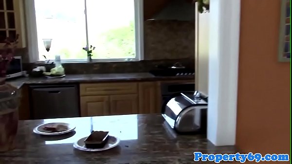 Stockinged Realtor Tugs Client For Face Shot