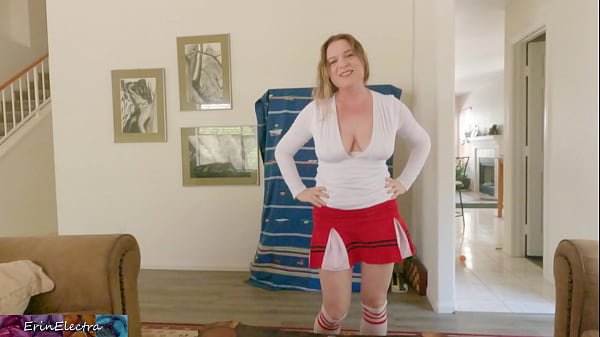 Cheerleader Collects Deposits In The Neighborhood For Her Candy