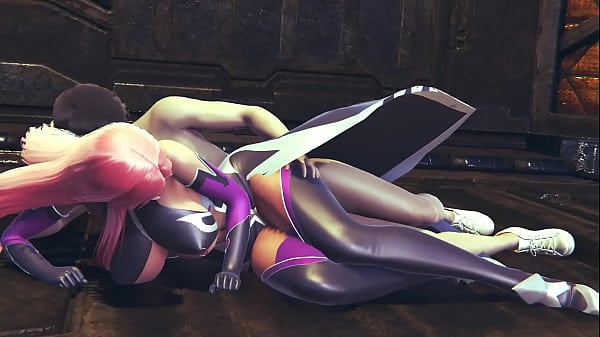 Makai Kishi From Taimanin Asagi 3 Plow Her Tense Compact Cunt In Spooning Pose Powerful To Make Her Release On A Floor - 3d Sfm Animation