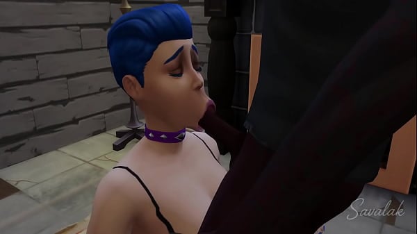 Cuck Invited A Bull For His Blue Hair Hotwife
