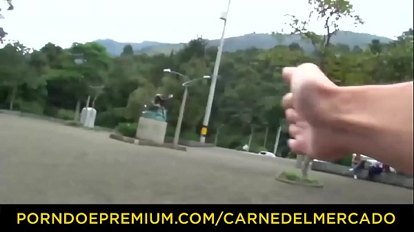 CARNE DEL MERCADO - Steamy Colombian Chica Glossy And Pussy Stuffed