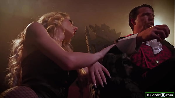 Tgirl Vampire Jade Venus Slurps And Is Anal Nailed By Dracula