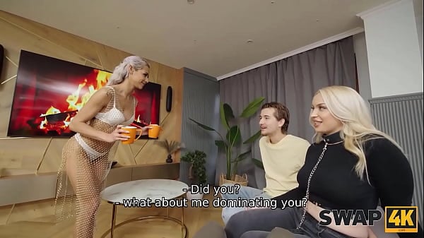 SWAP4K. Vera Jarw And Veronica Leal Played Wild Game And Swapped A Gigantic Cock On The Couch