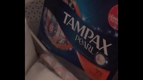 Spying On A Smokeshows Tampons And Pads In Her Bathroom