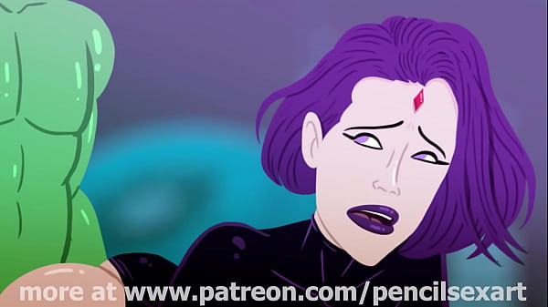 2D ANIMATION Beast Boy Nails Raven Doggy Style (Pencilsexart)