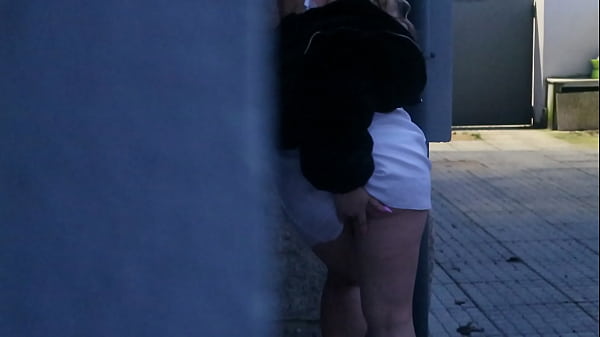 Hidden Spying My Whore Tenant Touching Herself On Public