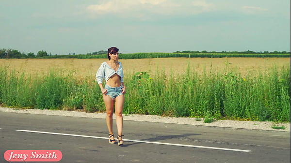 Doroga: Jeny Smith Solo Nude On The Road. Teasing You