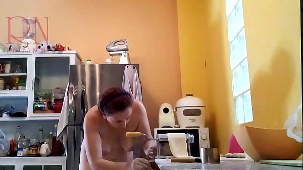 Stripped Cooking. Regina Noir, A Nudist Housekeeper, Nakedbakers. Naked Housemaid. Unclothed Housewife. 1