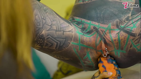 Heavy Tatted Lesbians Humping Big Toys - BACKDOOR, ATM, Fatnasy Dildos - Alt-girls, Punk, Goth, Hippie And Split Tongue