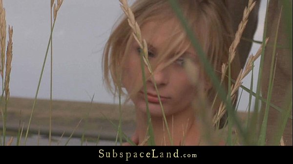 Leashed Sub Walked As Pet On The Beach