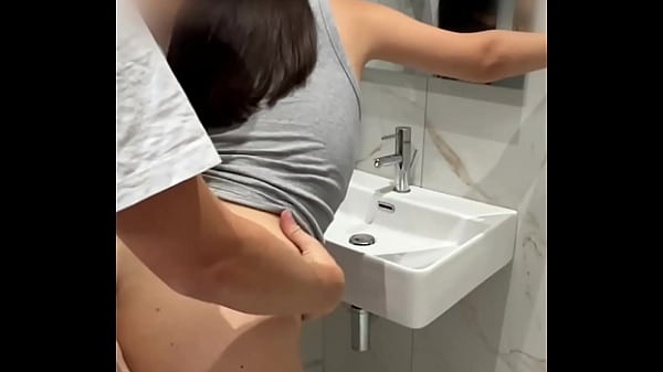 Quick Sex In The Bathroom At A Party While Others Dancing