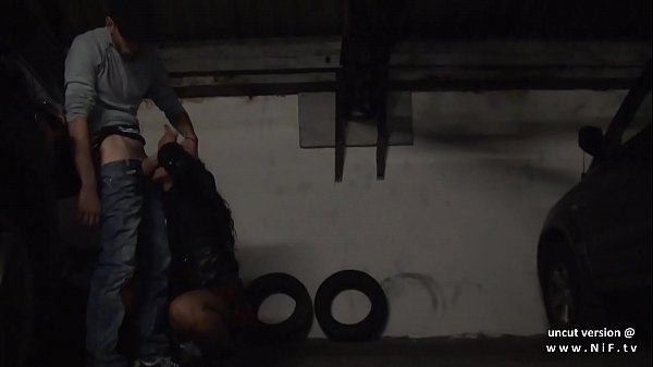 Candid French Black Tramp Sodomized In A Public Parking