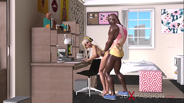 Black Man Pounds Babe In Schoolgirl Hostel While Boy In Cherish Chatting With Her