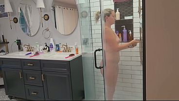 Stepson Caught Watching Stepmama Shower