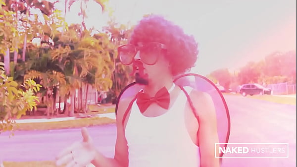 Cupid Screws Enormous Behind Ebony Jayla Foxx With His Boner Made Of Love
