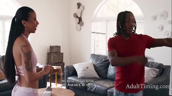Dude Tricks Desperate Lesbians -Destiny Mira, Mighty Dee, Ameena Green | AdultTiming