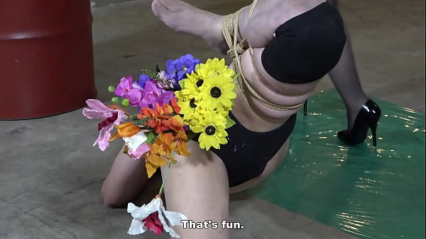 Flower Arrangement In A Butt Sex Vase And Food Squashing