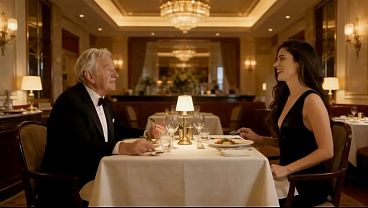 An Indecent Proposal. Old Guy With Young Hottie. AI Generated