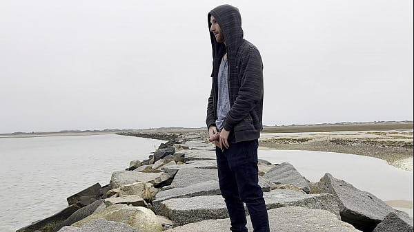 Peeing On The Rocks By The Ocean