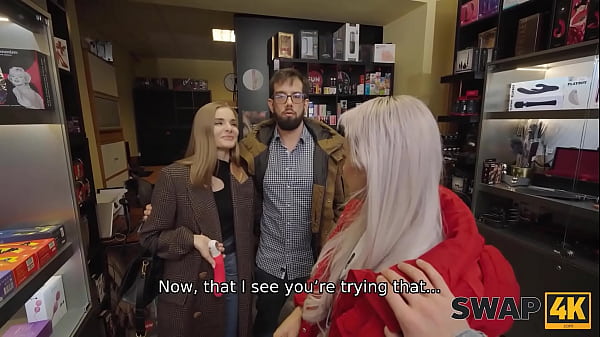 SWAP4K. Met Fibi Euro In A Sex Shop And Banged Her Forceful In Trio With Veronica Leal