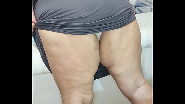 Enormous Fat Granny BBW Ass. She Is 60 Years Old And She Lets Me Play With Her Butt.