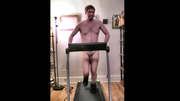 Brian The Exhibitionist Nudist Treadmill Seductive Workout, Then Self-pleasure And Ass Pack