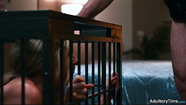 Barely-legal Nina White Is Intrigued By Neighbor's Cage Sex Cory Chase & Charles Dera