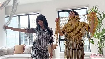 Gattouz Appreciate Two Arabic Stepmoms Alina Babe & Sasha Pearl الفحل التونسي يستمتع مع الكحبات الينا انجل وساشا المصريه