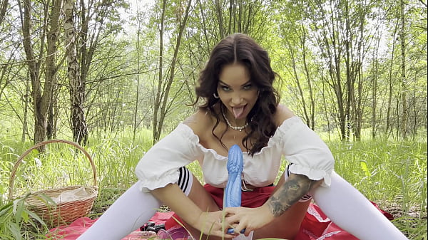 Red Bouncing Hood Monika Fox Found Huge Dildos On Way To Grandma & Plowed All Orifices With Them, With Backdoor, Cum & Prolapse (Free)