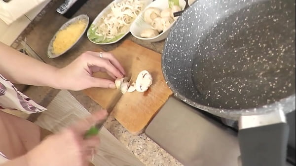 MATURE Sexy Stepmommy Continues Her Stripped Cooking. Express Pizza Will Cook Exquisite Frina In Kitchen Without Panties And Bra In Stockings With High Heels. Striptease. Naked At