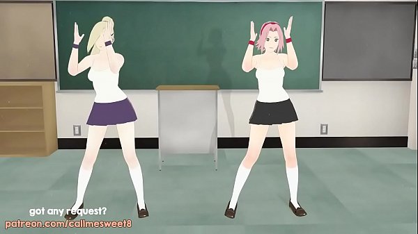 Sakura And Ino MMD: Quiver It Off