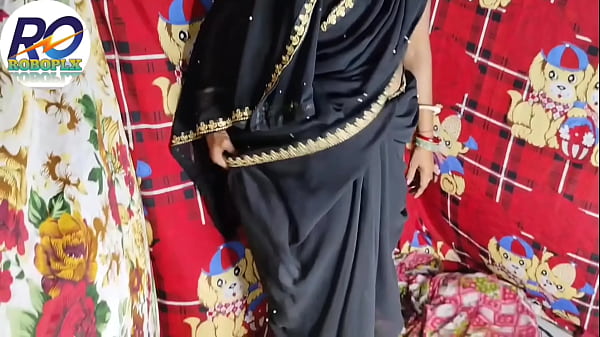 Part (1) Bhabhi Looks Truly Exquisite In Black Saree Mega Mast Chudai Cooch Hindi Audio Sound Effect