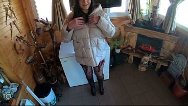 MilfyCalla Nailed In Ripped Pantyhose & Downjacket By Her Supervisor – Office Deceiving Kink