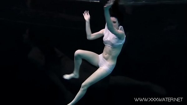 Andrejka Swims Nude In The Pool