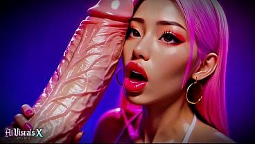 Curvy Asians - Titfuck & Fellatio Interracial Fucking - Animated Porn (ASMR Sound) (4K AI Generated)