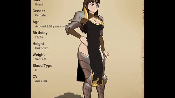 7 Deadly Sins Grand Cross - Green "Creation" Fighter Diane 360 Hero Motions Animations Portrait Mode