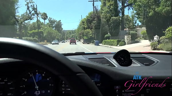 Dainty Homemade Cecelia Taylor Going For A Ride And Handing Some Roadhead