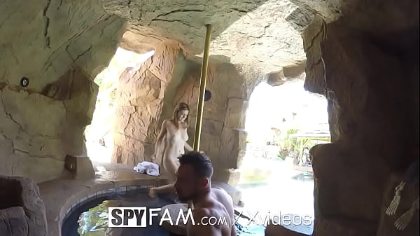 SPYFAM Step-dad Enticed Into Jacuzzi Screw