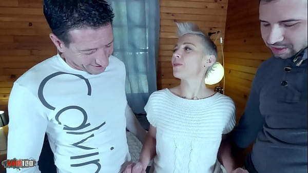 Needy French Mommy Double Fucked By Three Massive Cock