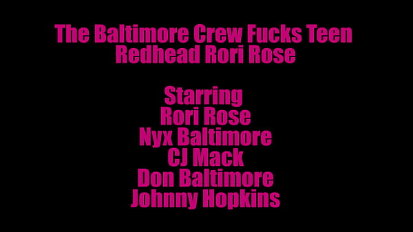 Red-haired 18 Year Old Rori Rose Gets Pounded By The Baltimore Crew
