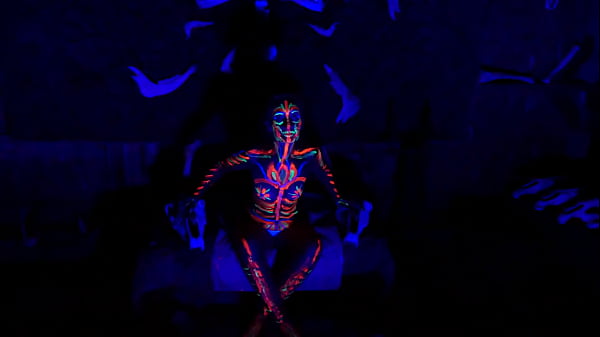 Happy Halloween - Fluorescient Bod Painting
