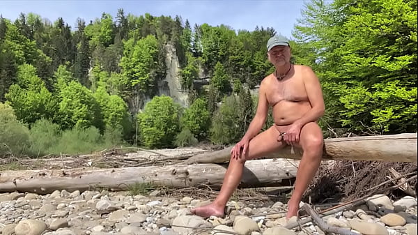 Nudist Exhibiting His Rod Rings