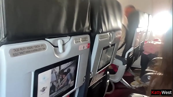 Public Bj On Airplane - We Got Caught!