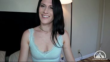 Sultry French Tutor Hope Fontaine Squirts & Cums On Student's Big Shaft